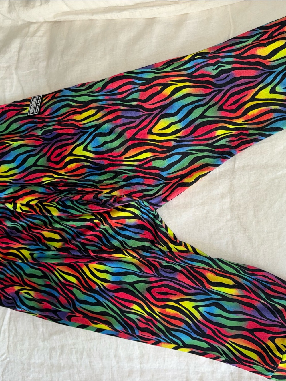 Kids Multicolor Zebra Print Leggings - Unknown Brand